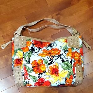 Stuart Weitzman Floral Shoulder Bag